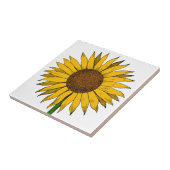 Carreau Fleur jaune de tournesol (Côté)