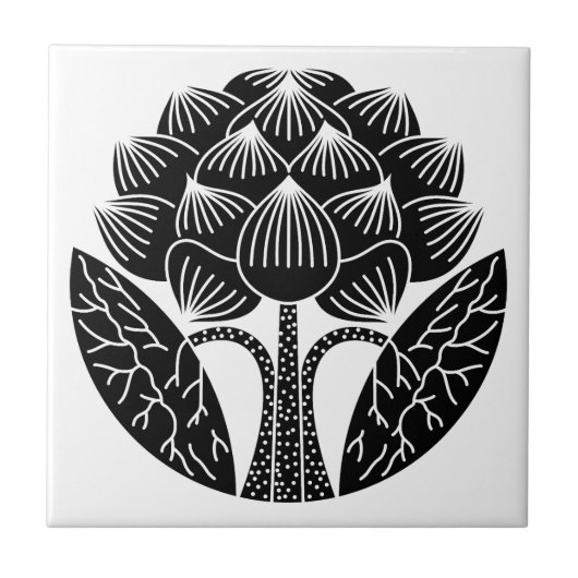 Carreau Fleur Lotus debout (Devant)
