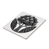 Carreau Fleur Lotus debout (Côté)