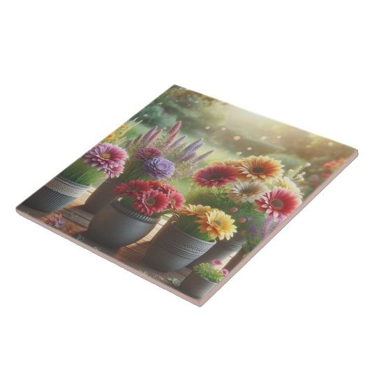 Carreau Fleur lumineuse (Côté)