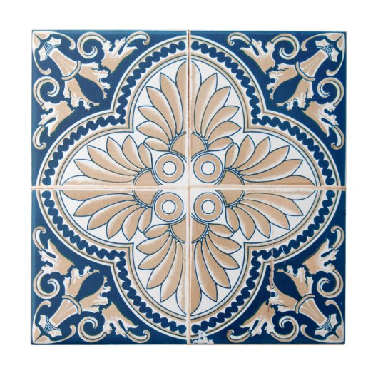 Carreau Fleur Méditerranéenne (Devant)