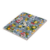 Carreau Fleur Méditerranéenne (Côté)