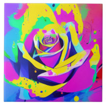 Fleur multicolore élégant