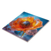 Carreau Fleur orange (Côté)