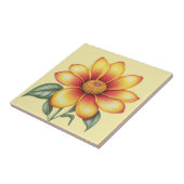 Carreau Fleur orange (Côté)