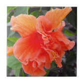 Carreau Fleur orange froissée (Devant)