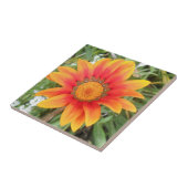 Carreau Fleur Orange Simple (Côté)