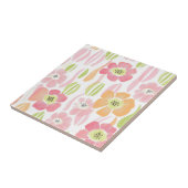 Carreau Fleur pastel rétro (1) (Côté)