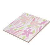 Carreau Fleur pastel rétro (10) (Côté)
