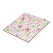 Carreau Fleur pastel rétro (5) (Côté)