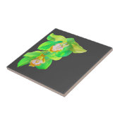 Carreau Fleur pop art orchidée moderne (Côté)