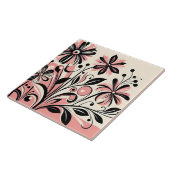 Carreau Fleur pop couleur rose mignonne (Côté)