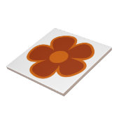 Carreau Fleur Rétro Amusante et Funky des Années 60 70 (Côté)