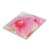 Carreau Fleur rose orchidée moderne (Côté)