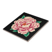 Carreau Fleur rose vintage (Côté)