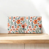 Carreau Fleur sauvage en terre cuite Russe Boho Accent mur