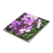 Carreau Fleur sauvage-Paix pourpre (Côté)