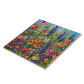 Carreau Fleur sauvage peinture sur terrain (Côté)