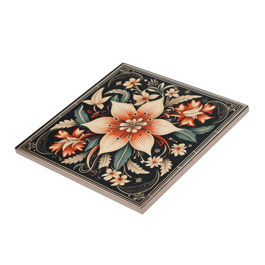 Carreau Fleur stylistique (Côté)