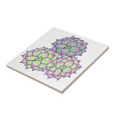 Carreau Fleur Succulente (Côté)