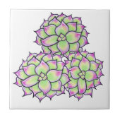 Carreau Fleur Succulente (Devant)