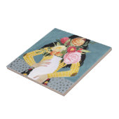 Carreau Fleur Vase Girl (Côté)