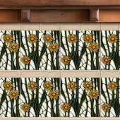 Carreau Fleur vert blanc et vert sans parfum