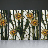 Carreau Fleur vert blanc et vert sans parfum