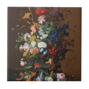 Carreau Fleur vie morte avec le nid d'oiseau Severin Roese