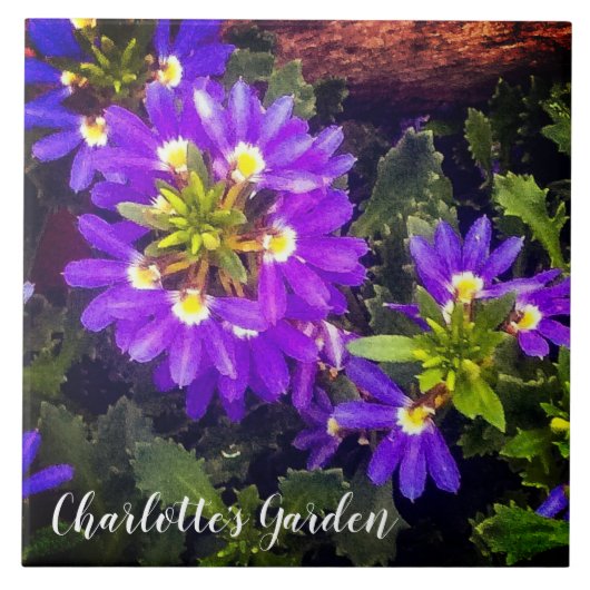 Carreau Fleur violette (Devant)