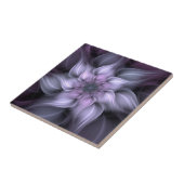 Carreau Fleur violette Abstraite, thème floral violet (Côté)