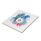 Carreau Fleuron floral moderne dessiné à la main (Côté)