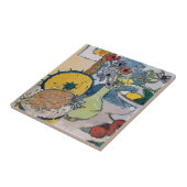 Carreau Fleurs à ananas, après Matisse (Côté)