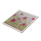 Carreau Fleurs à motifs roses (Côté)