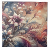 Carreau Fleurs Abstraites vibrantes (Devant)