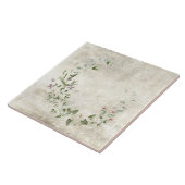 Carreau Fleurs aquarelles rustiques (Côté)