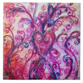 Carreau FLEURS BLANCHES Bleu rose clair (Devant)