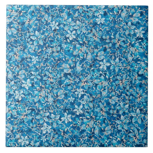 Carreau Fleurs bleues (Devant)