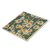 Carreau Fleurs bleues bleues blanches et intemporelles (Côté)