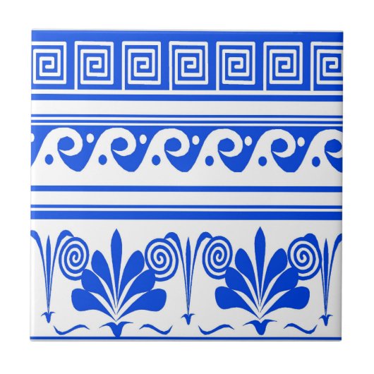 Carreau Fleurs bleues hollandaises (Devant)