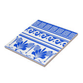 Carreau Fleurs bleues hollandaises (Côté)