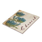 Carreau Fleurs Bleues Mariage Vintage (Côté)
