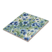 Carreau Fleurs bleues Serene Vintages sophistiquées (Côté)