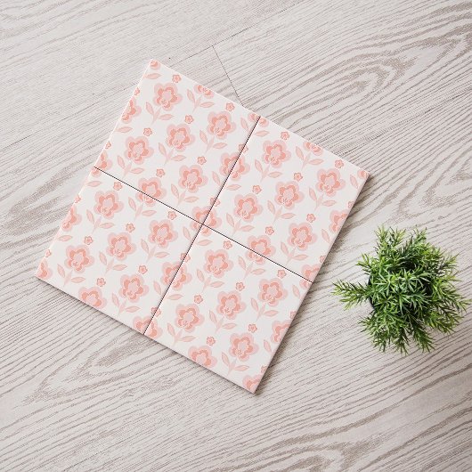 Carreau Fleurs Boho Rétro