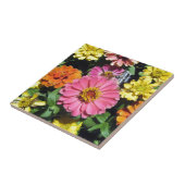 Carreau Fleurs colorées (Côté)