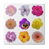 Carreau Fleurs colorées (Devant)