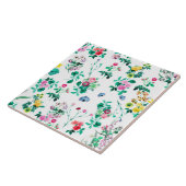 Carreau Fleurs colorées Beau Carrelage en céramique fleuri (Côté)