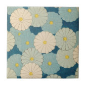 Carreau Fleurs colorées de chrysanthème (Devant)