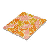 Carreau Fleurs colorées rétro (Côté)