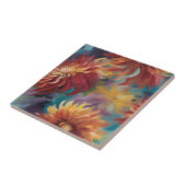 Carreau Fleurs Dahlias Délicates (Côté)